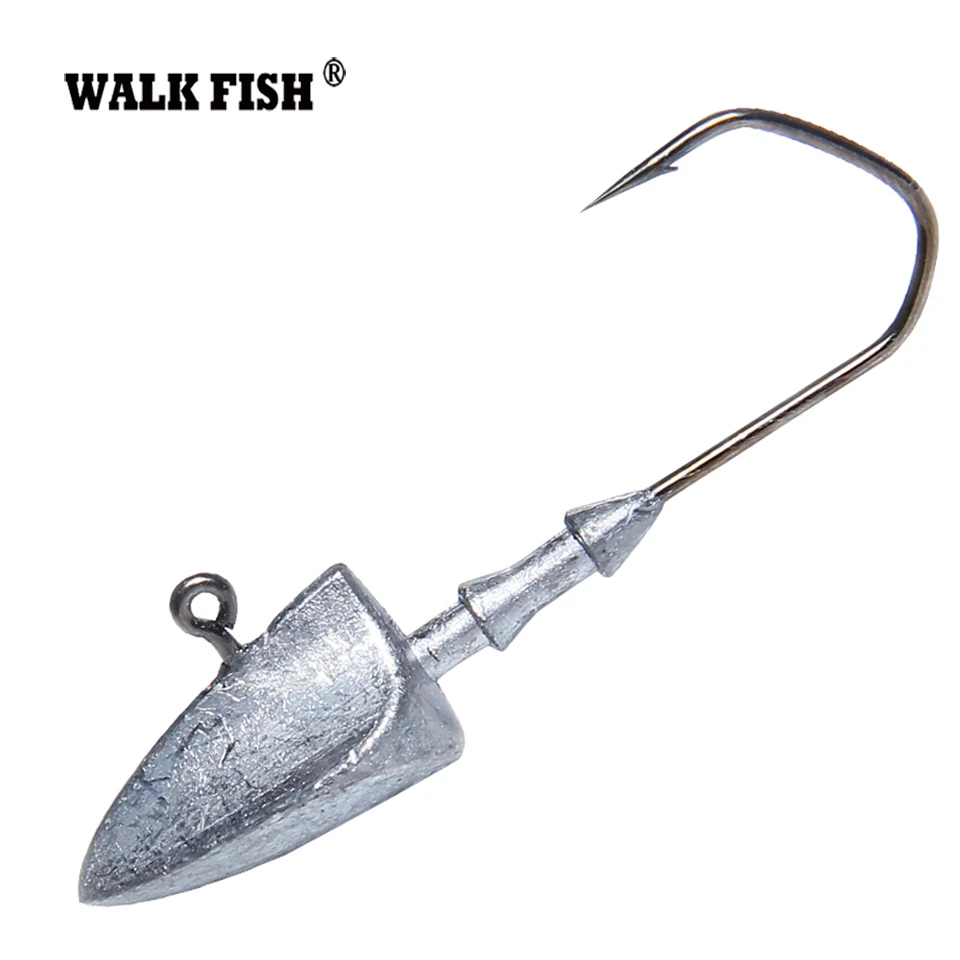 Рыболовные крючки Walk Fish, 5 шт./лот, 3,5 г, 5 г, 7 г, 10 г, 14 г, 20 г, свинцовая головка, крючок, приманка, джиг, головка, разноцветные рыболовные снасти, крючки
