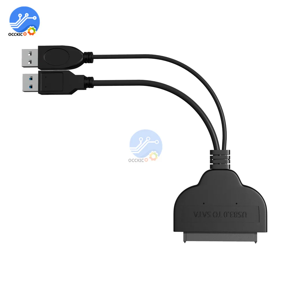USB 3,0/USB 2,0 на SATA 22 Pin кабель для передачи данных адаптер до 5 Гбит/с Поддержка 2,5 дюймов внешний HDD SSD жесткий диск 22 Pin Data C