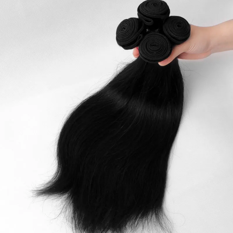 AddBeauty прямые бразильские Remy пучок человеческих волос наращивание волос парик 3 шт. дюймов натуральный цвет переплетение для черной женщины