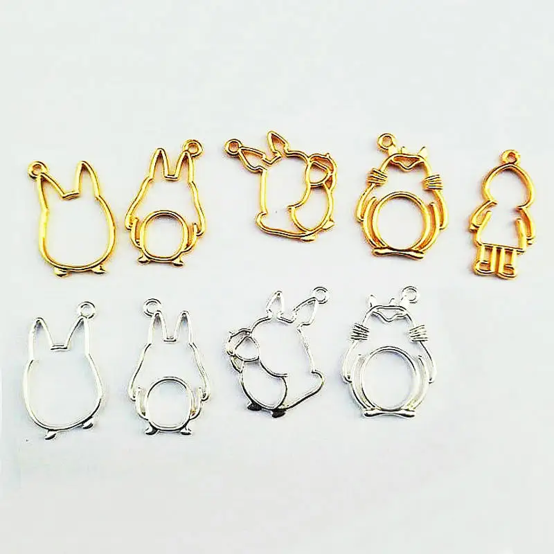 5 шт. кавайная фоторамка для ювелирных изделий из уф смолы сделай сам милая