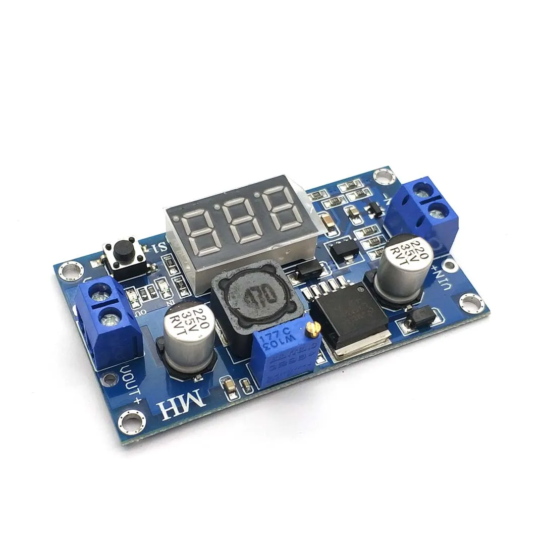 Понижающий модуль постоянного тока LM2596 Φ 4 0 ~ 40V до 1 25-37V Регулируемый регулятор