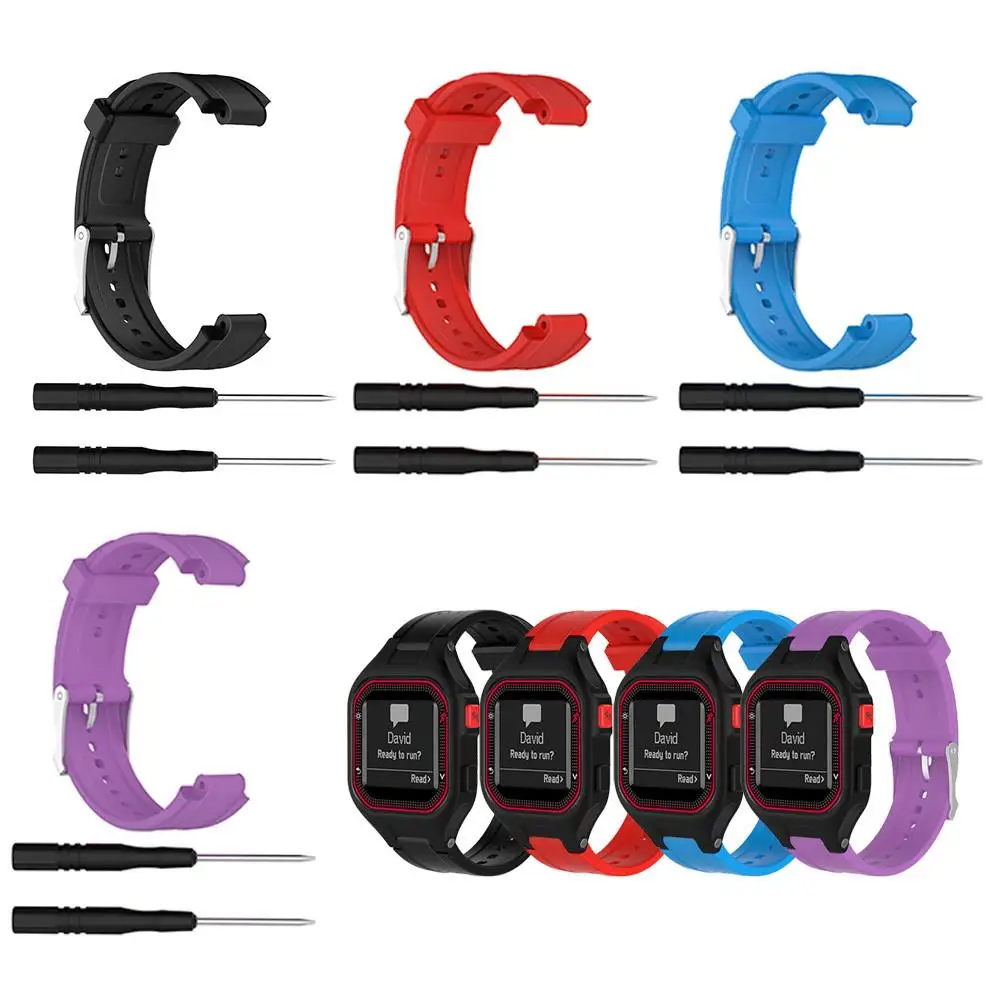 Спортивные силиконовые часы ремешок для Garmin Forerunner 25 Часы бега с GPS инструментами