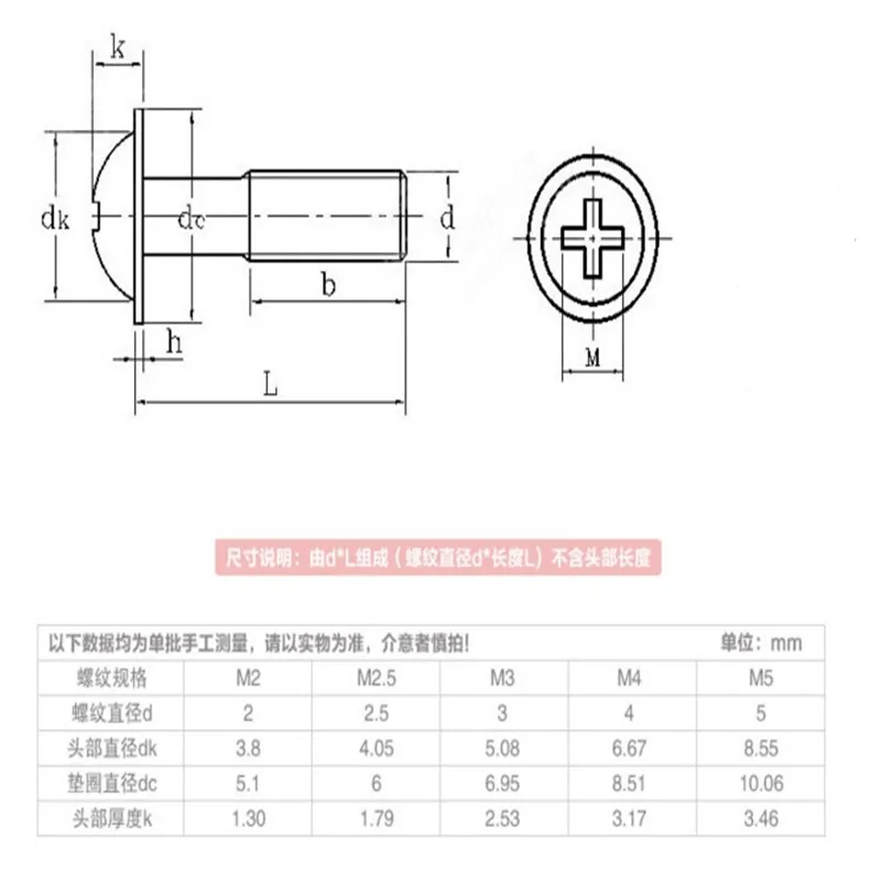 

1000pcs m2*8 carbon steel with black zinc plated phillip pan / round head with washer electronic screw computer screw