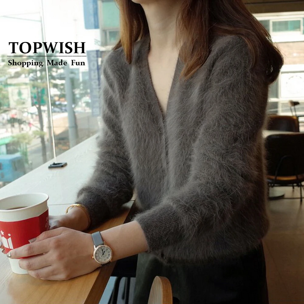 100% натуральный норковый кашемировый кардиган на кнопках длинный свитер с норкой