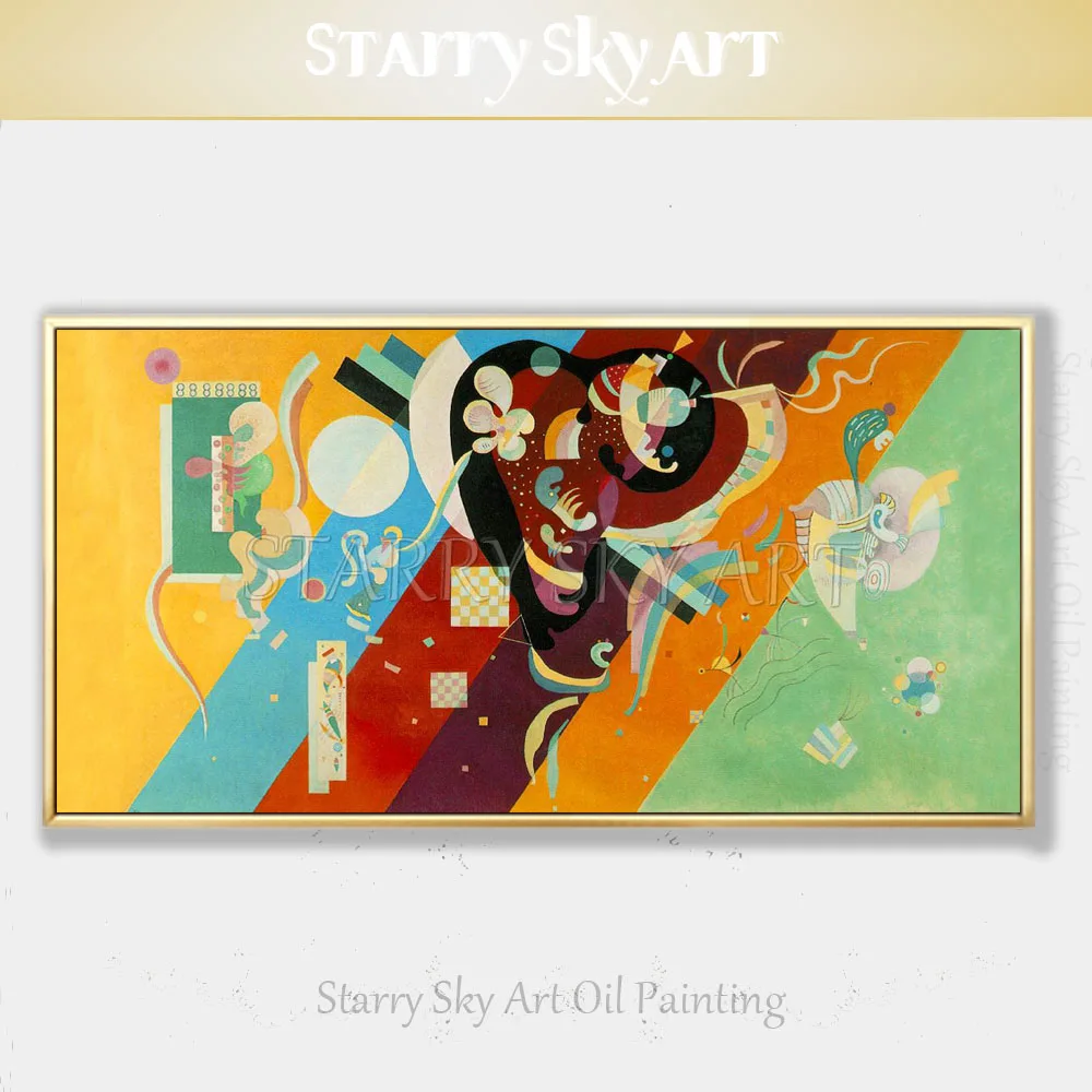 Картина маслом Vassily Kandinsky на холсте Большой абстрактный рисунок холсте|Рисование