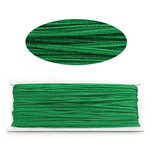 green 16 Colors 34 yards/lot(31Meter) Approx.3mm Chinese Soutach Snake Belly Nylon Rope Cord Soutache DIY Jewelry Material Accessories - Цвет: green