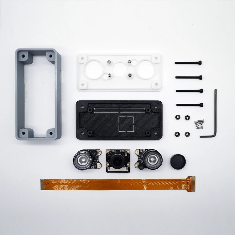 Raspberry Pi Zero W Kit 3D Print Case + 5MP Night Version Camera 32GB SD Card Heat Sink Power Adapter | Компьютеры и офис