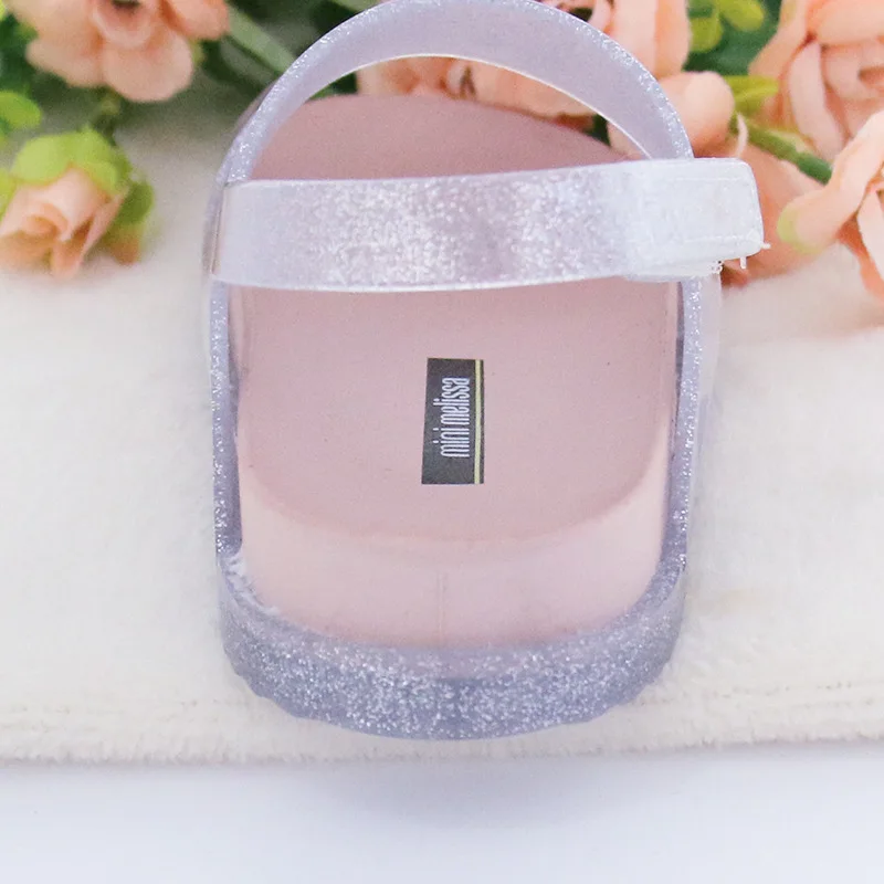 Mini Melissa Ultragirl/ г. новые оригинальные сандалии для девочек бразильские прозрачные сандалии Нескользящие Детские пляжные сандалии для малышей, 13,5-18,5 см