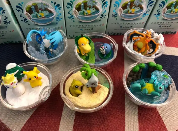 6 шт./компл. милый Сквиртл Psyduck Charizard Articuno Cubone Togepi Poliwag фигурка игрушки|Игровые