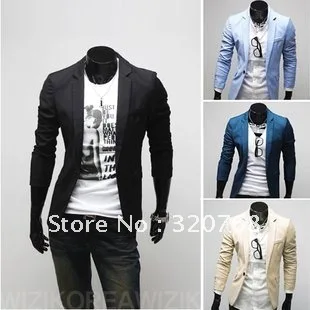 

2013 free shipping new men's solid color suit Korean Slim leisure personality suit fashion coat size M-XXL X15
