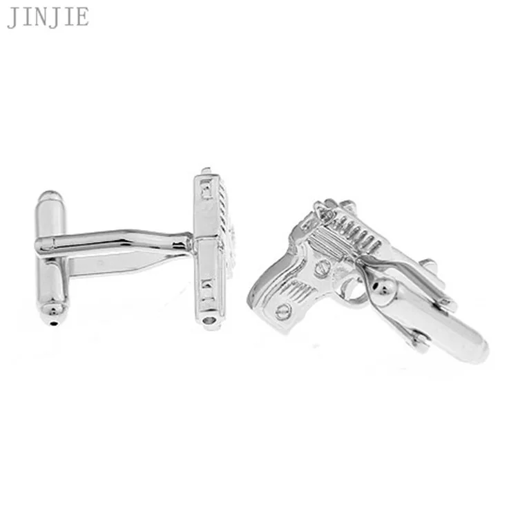 New Fashion copper Gun Styling Glossy Metal Cuff Nail Men's Business Casual French Shirt Button Cufflinks Gifts for Men | Украшения и
