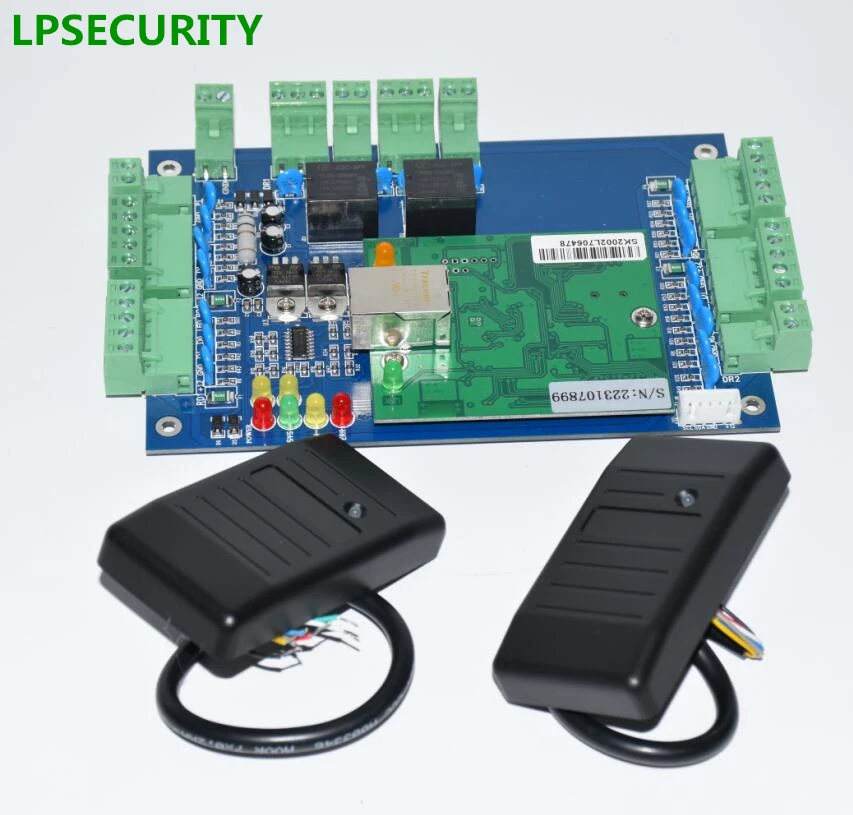 Lpsecurity WG26 RFID ID Читатель 2 дверной замок ворота контроля доступа к панели