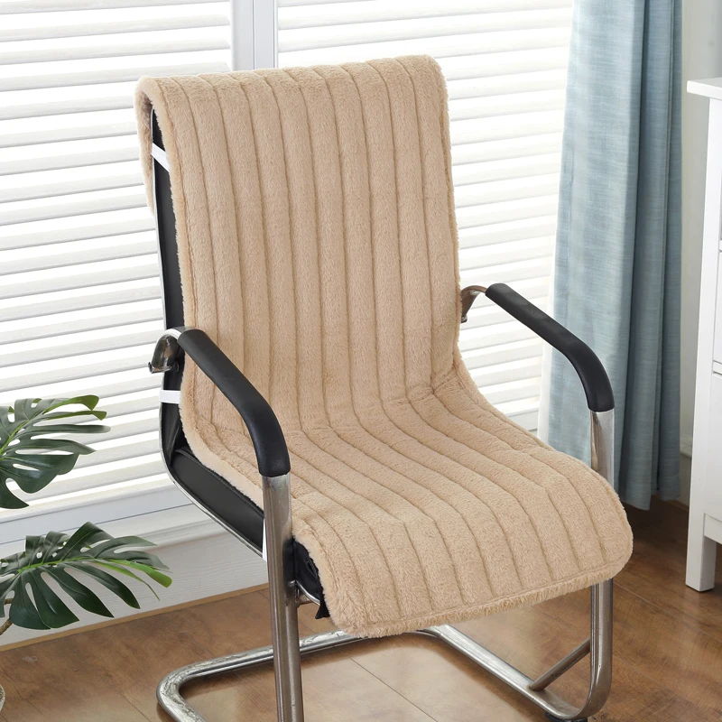 

Подушка для стула пушистая, в современном стиле, зимняя, декоративный стул, удобная, очень мягкая, однотонная