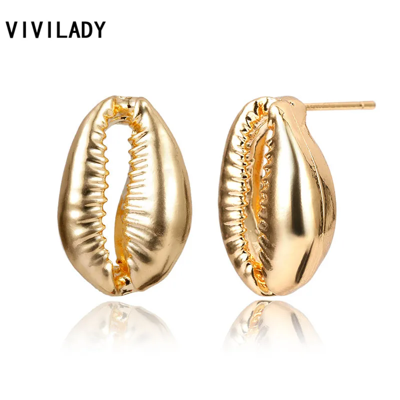 VIVILADY 2019 Boho короткие новые женские серьги-подвески из металлического сплава в