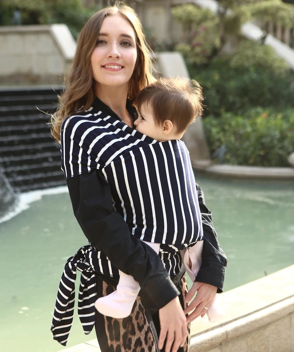 

Fashion Striped Baby Sling Comfortable Baby Wrap Carrier 0~36 Months Breathable Infant Hipseat Baby Backpack Mom Nursing Cover