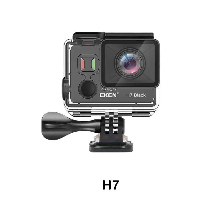H7 Eken H7 черная Экшн-камера Ultra HD 4K 4 k/30fps для Ambarella A12 14MP Go Водонепроницаемая Wifi Спортивная камера Pro EIS Вращение экрана DV - Цвет: H7