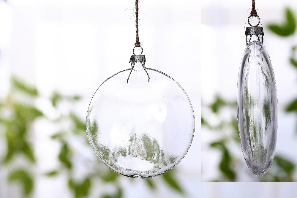 DIY Paintable прозрачная Рождественская декорация стеклянный диск орнамент Свадебная память безделушка мероприятие Вечеринка фестиваль Decorx100
