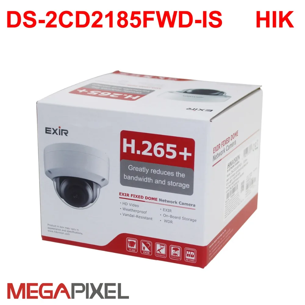 8mp ip camera cctv video surveillance security PoE DS-2CD2185FWD-IS Audio for hikvision dahua DVR HIK-Connect iVM4200 Camcorder |