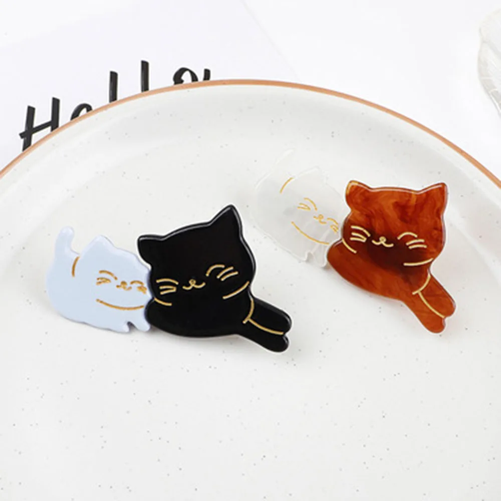 Новый японский уксусной кислоты Kawaii заколки для волос в форме кошки хорошего