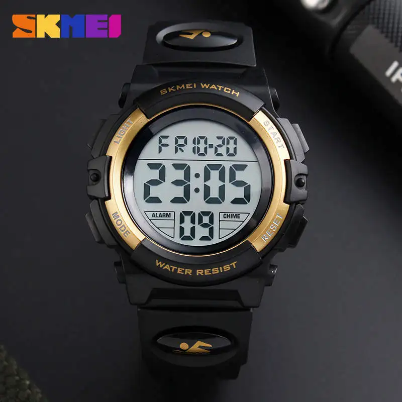 SKMEI фирменные детские часы светодиодные цифровые многофункциональные
