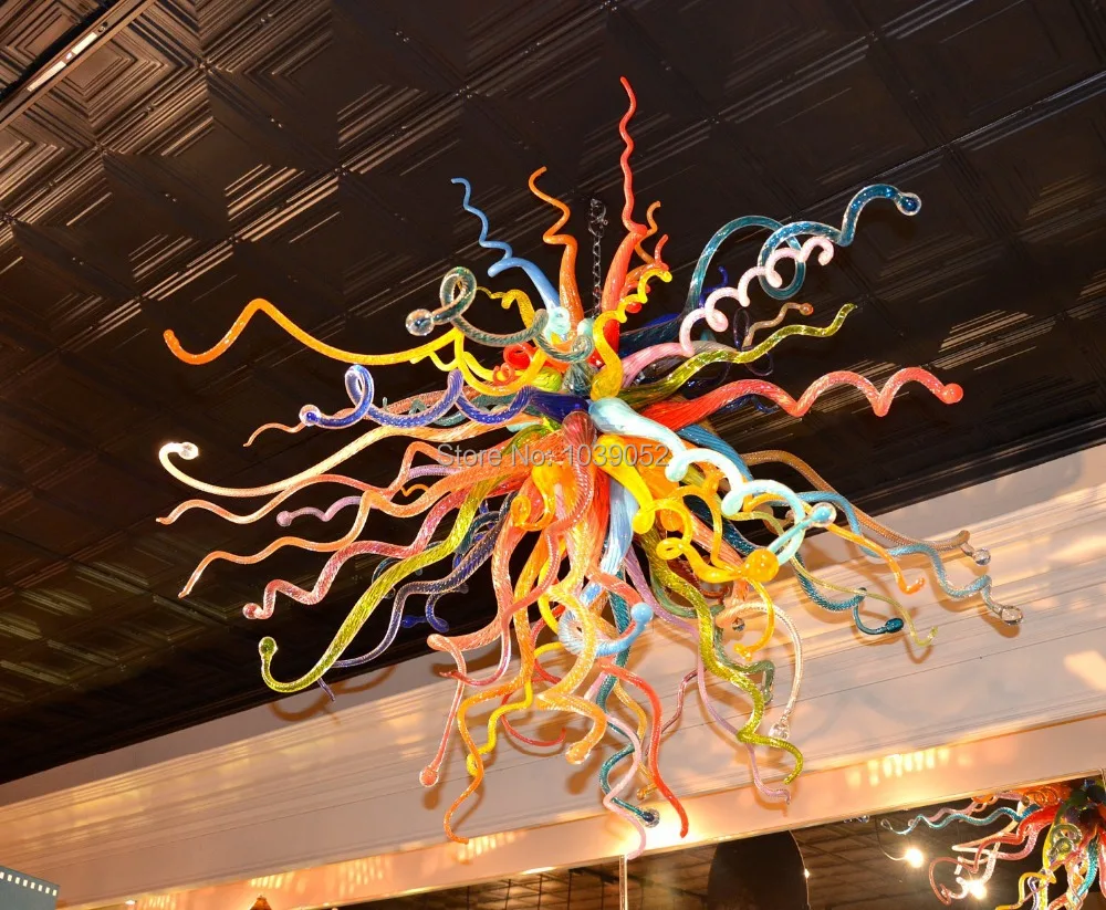 

Cute Style Lamp Iron Modern LED Hand Blown Art Glass Chandelier
