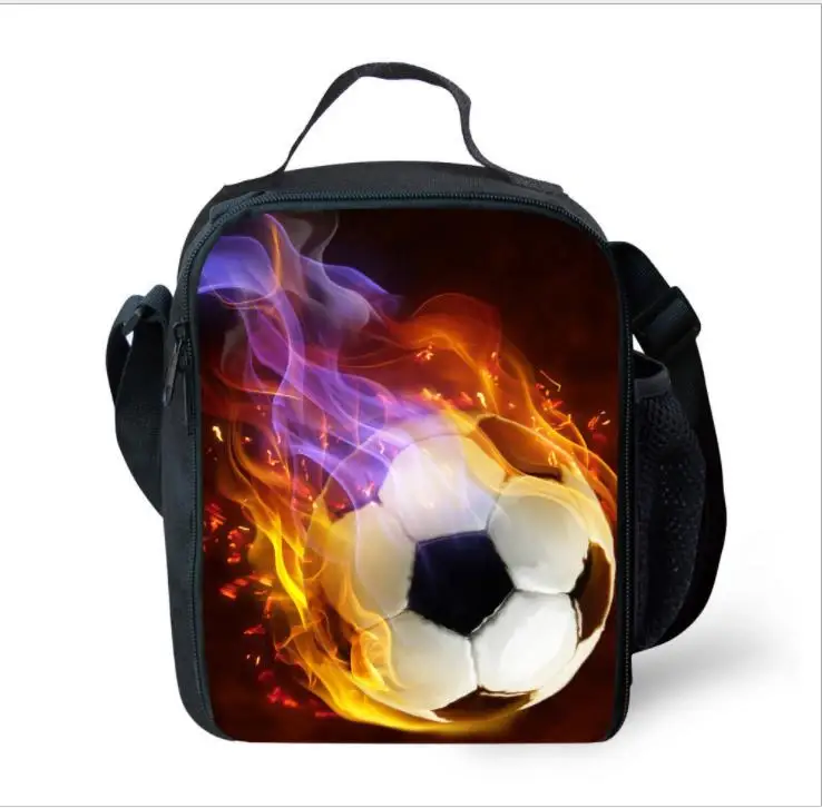 Классный огненный мяч для ног/Soccerly принт мальчиков и девочек детский ланч мешок с
