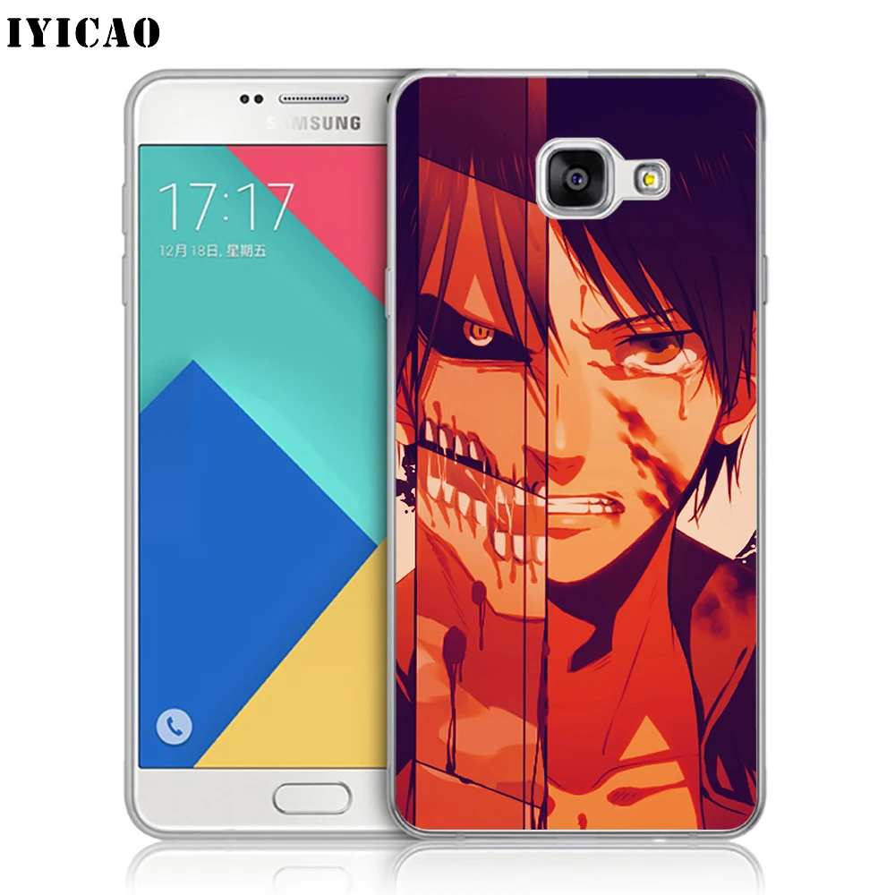 Мягкий силиконовый чехол IYICAO Eren Jaeger для Samsung A10 A30 A40 A50 A70 M10 M20 M30 из ТПУ | Мобильные