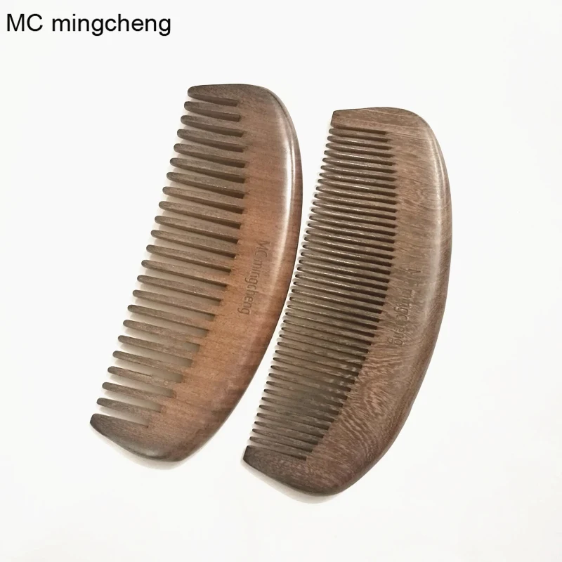 Натуральный уход за здоровьем MC Mingcheng черная Золотая гребень для волос из