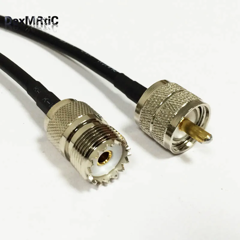 Фото Кабель свисающего хвоста UHF male PL259 female SO239 RF RG58 50 см/100 см для беспроводного Кабель свисающего хвоста UHF male PL259 female SO239 RF RG58 50 см/100 см для беспроводного