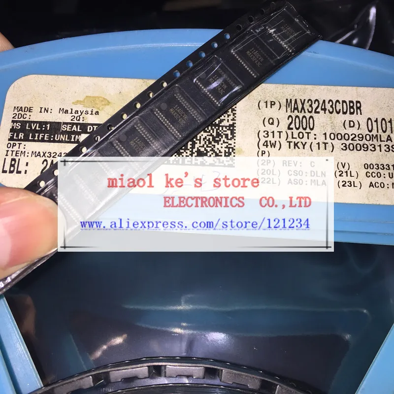 

[ 5pcs-10pcs ]100%New ; MAX3243CDBR MAX3243C MAX3243 SSOP28 3V-5.5V MULTICHANNEL RS-232 LINE DRIVER/RECEIVER WITH