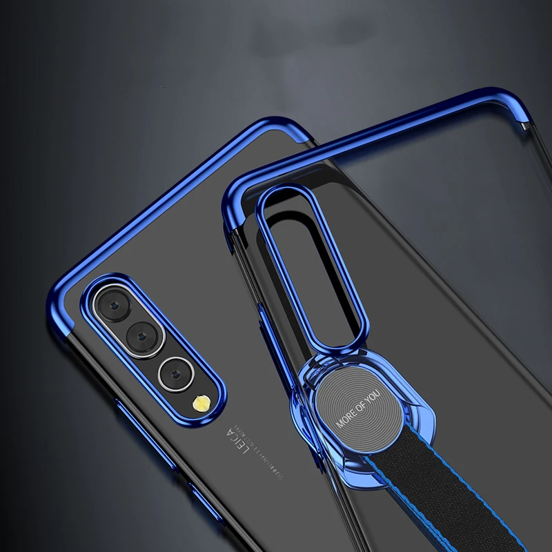 Покрытием чехлы для Huawei P20 случае Pro Чехол прозрачный мягкий съемный Weave