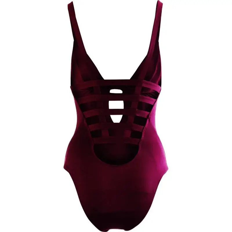 Новинка 2017 сексуальный женский купальник с глубоким v-образным вырезом монокини