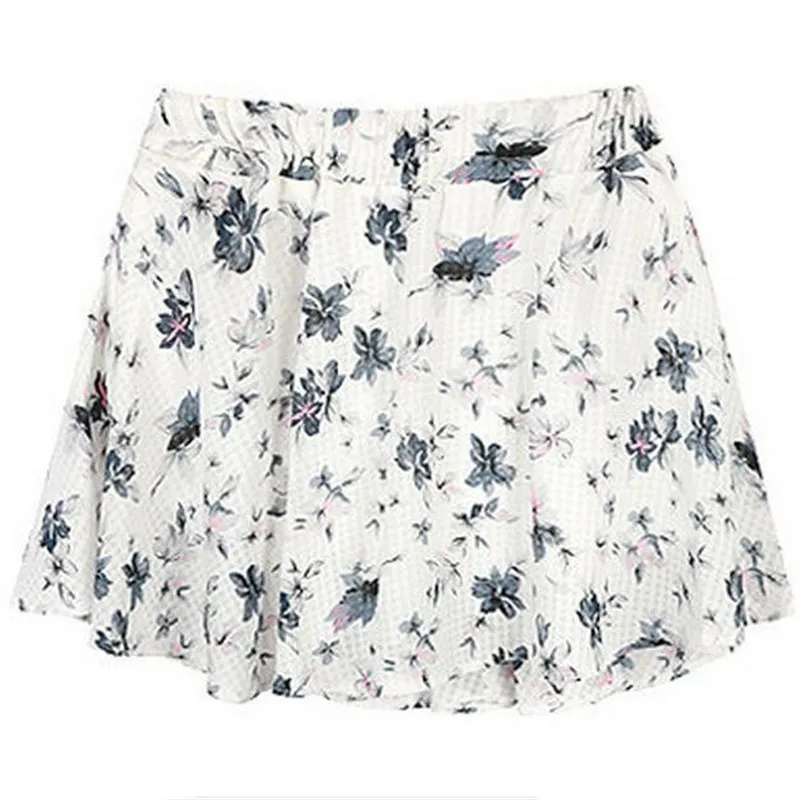 Юбка шорты Летняя шифоновая с цветочным принтом|faldas saia|printed chiffon skirtchiffon skirt |