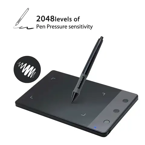 Графический планшет Huion H420 с 3 Экспресс-клавишами, 2048 нажимная цифровая ручка, планшет для подписи для анимации, рисования, игры OSU, дешевый пл...