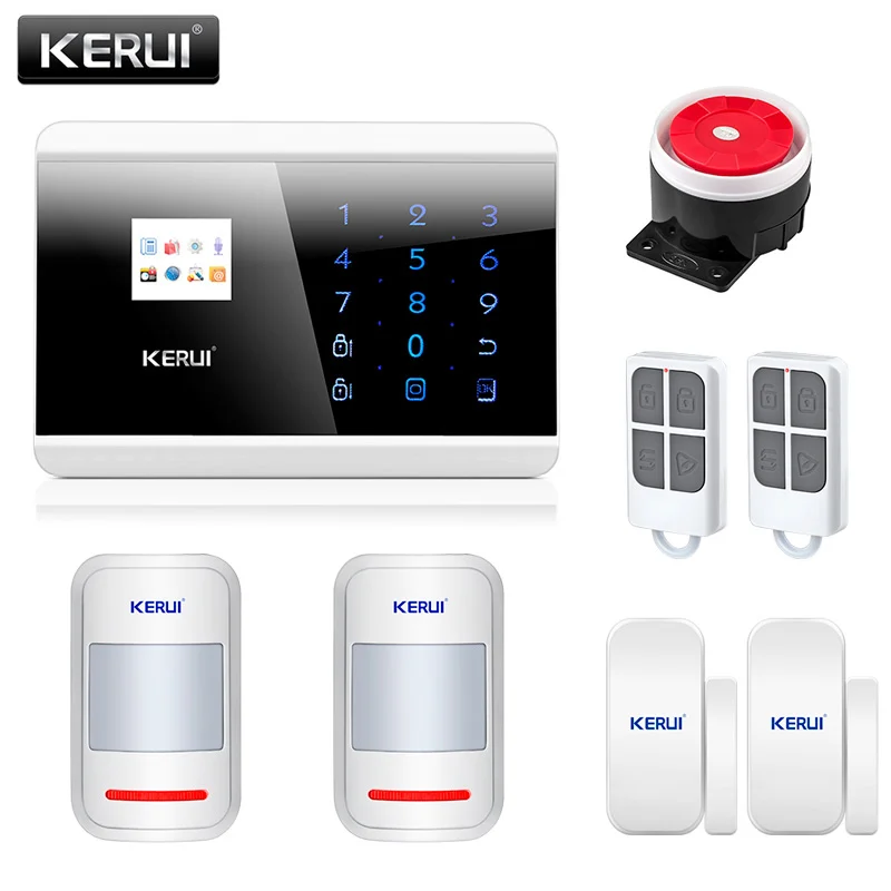 Kit 2 Kerui Android IOS APP пульт дистанционного управления GSM сигнализация охранных Русский Испанский Французский английский голосовые подсказки охранной сигнализации - Цвет: Kit 2