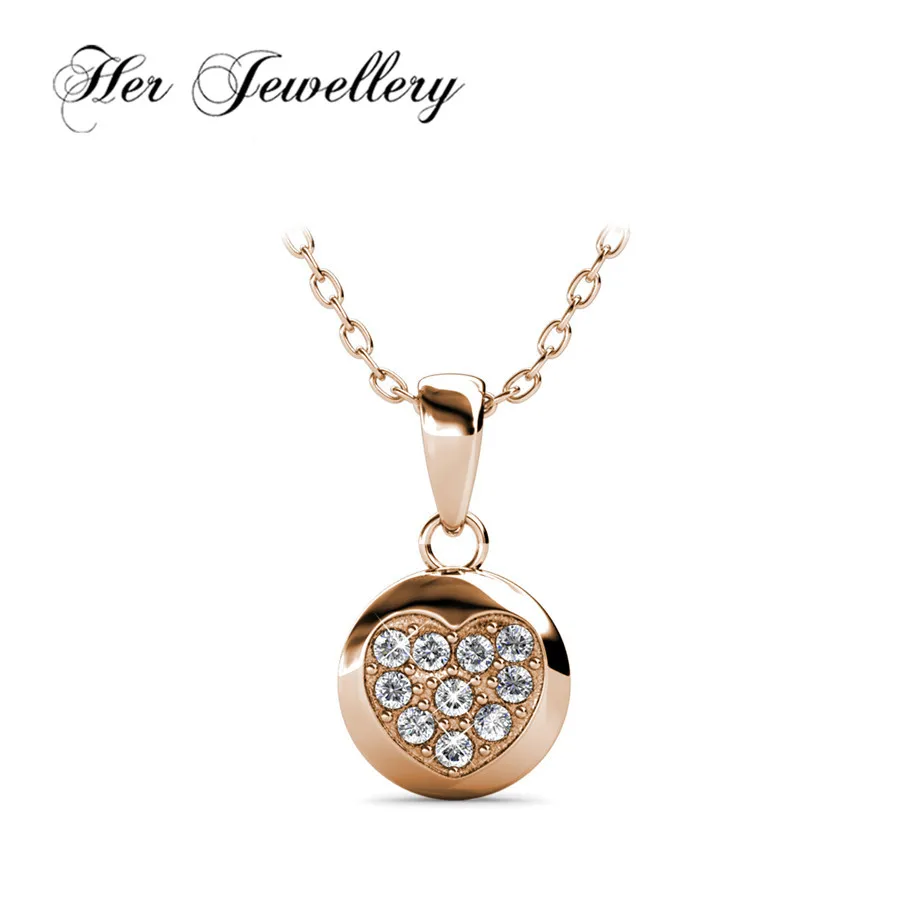 Her Jewellery Faith Heart Pendant necklace new product pendant for women decorative Made with crystals from Swarovski HP0162 | Украшения и
