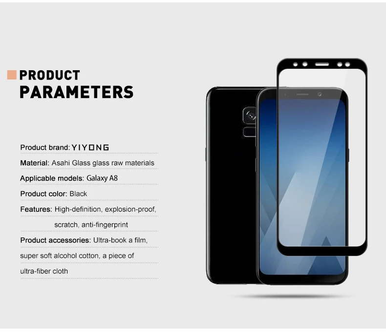 YIYONG 5D полное покрытие стекло для samsung Galaxy A8 A6 Plus A9 A9s A6s A8s A3 A5 A7 закаленное стекло для защиты экрана