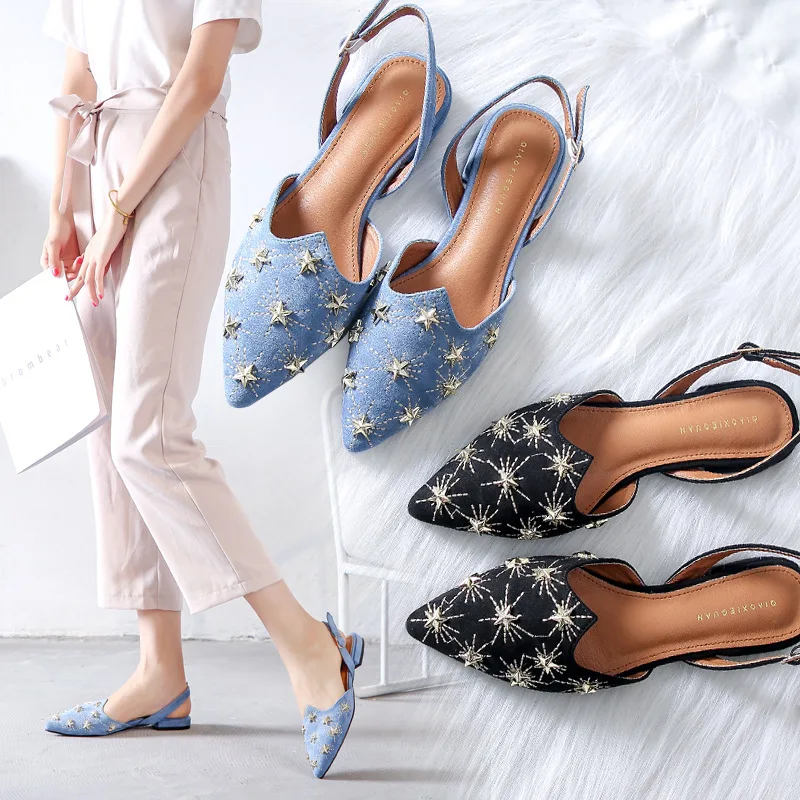 Summer Sandals Fashion Rive Shallow Slippers Casual Women Mules Shoes Spring Autumn Outside Slides Flat | Обувь