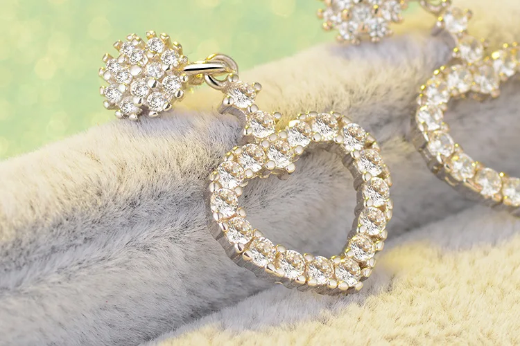 2019 ограниченная новые серьги в форме сердца оптом очаровательные женские зимние