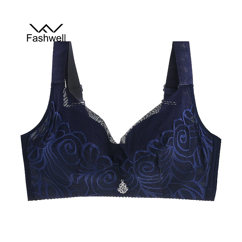 Fashwell Push up Large Cup bras Big Size Lace Women Underwear Full Coverage Comfortable Bra for | Женская одежда