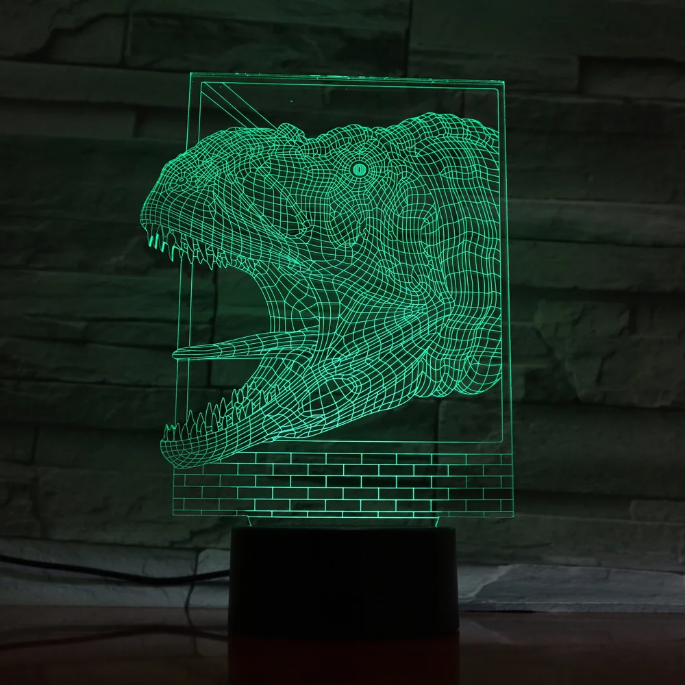 3D Визуальный светодиодный ночник метакрилатная пластина настольная лампа 7