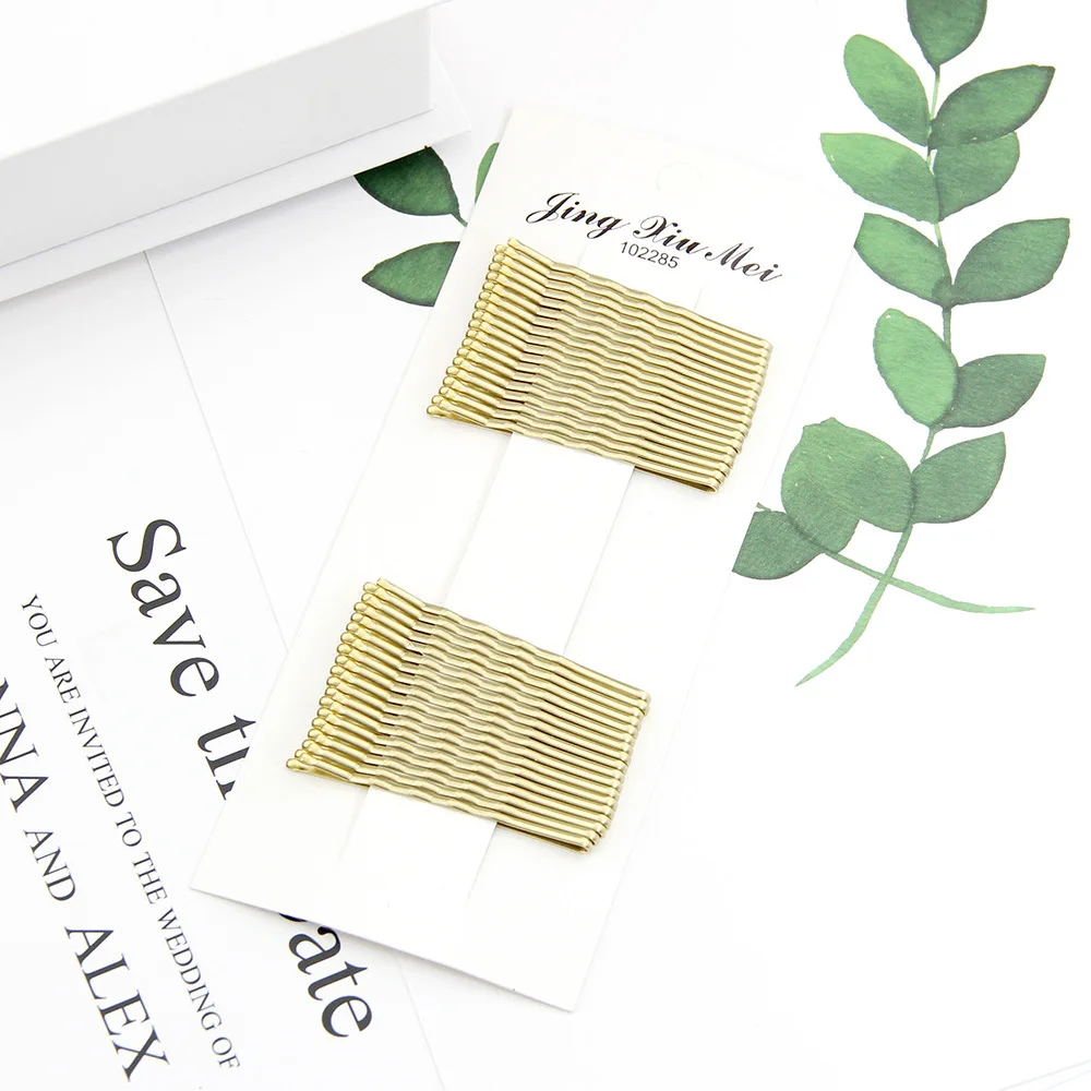 36pcs/lot Gold Hair Pin Clips U-shaped Hairpins Barrette for Salon Hairdressing Curly Wavy Grips Hairstyle Hairpin |