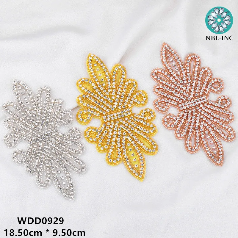 

30 шт. аппликации Стразы с бантом для свадебного ремня розовые золотые хрустальные бусины пришивные стразы аппликации свадебные аксессуары WDD0929