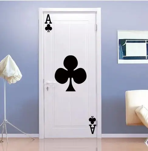 DIY покерная Слива форма дверь художественная Настенная Наклейка самоклеющаяся