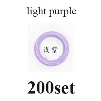 200set light purple Простой в использовании инструмент плоскогубцы высокое качество латунь 9,5 мм зубчатая Кнопка 200 набор 20 цветов крепеж пресс-шпильки попперы пряжки - Цвет: 200set light purple