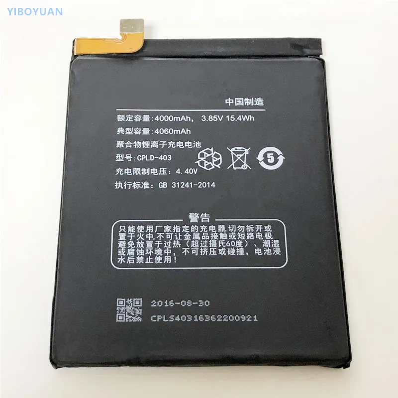 3,85 V 4060 мА/ч, CPLD-403 Вертикальный чехол-книжка для Coolpad Cool1 двойной R116 Cool1C C103 C106 C106-6/7/8/9 C107-9 мА/ч. аккумулятор акумуляторная батарея Batteria Батарея