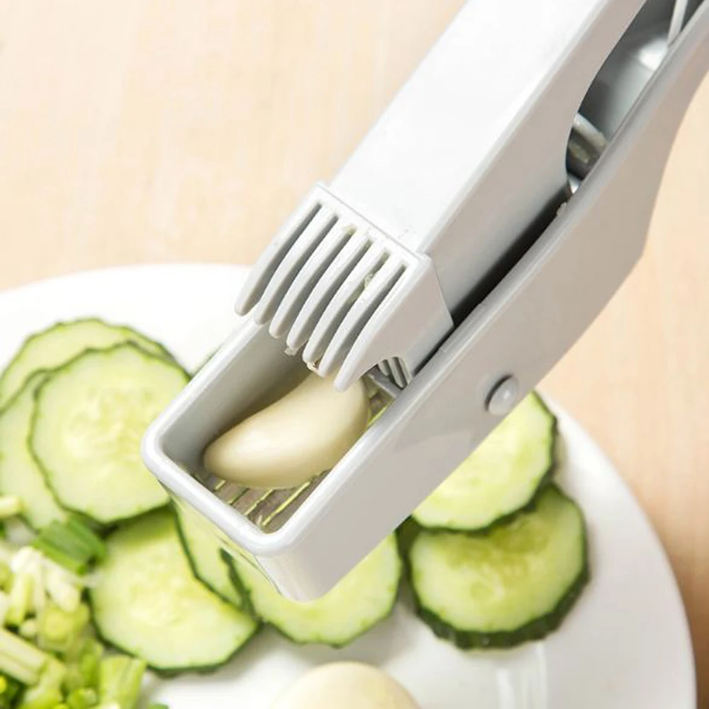 Professional Garlic Press &amp Slicer 2 in 1 with Slicing and Grinding Fruit Vegetable Tools Kitchen Accessories | Дом и сад