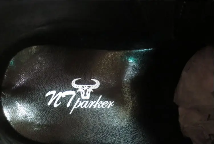 Новинка 2018 популярные модные мужские кожаные туфли ntparker без шнуровки с железным