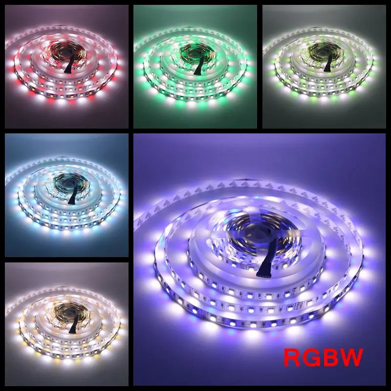 

SZYOUMY 5050 RGBW RGBWW DC12V LED Strip 60 LED/M IP65 IP67 Waterproof IP20 Non-WP LED Strip Light RGB+White / RGB+ Warm white