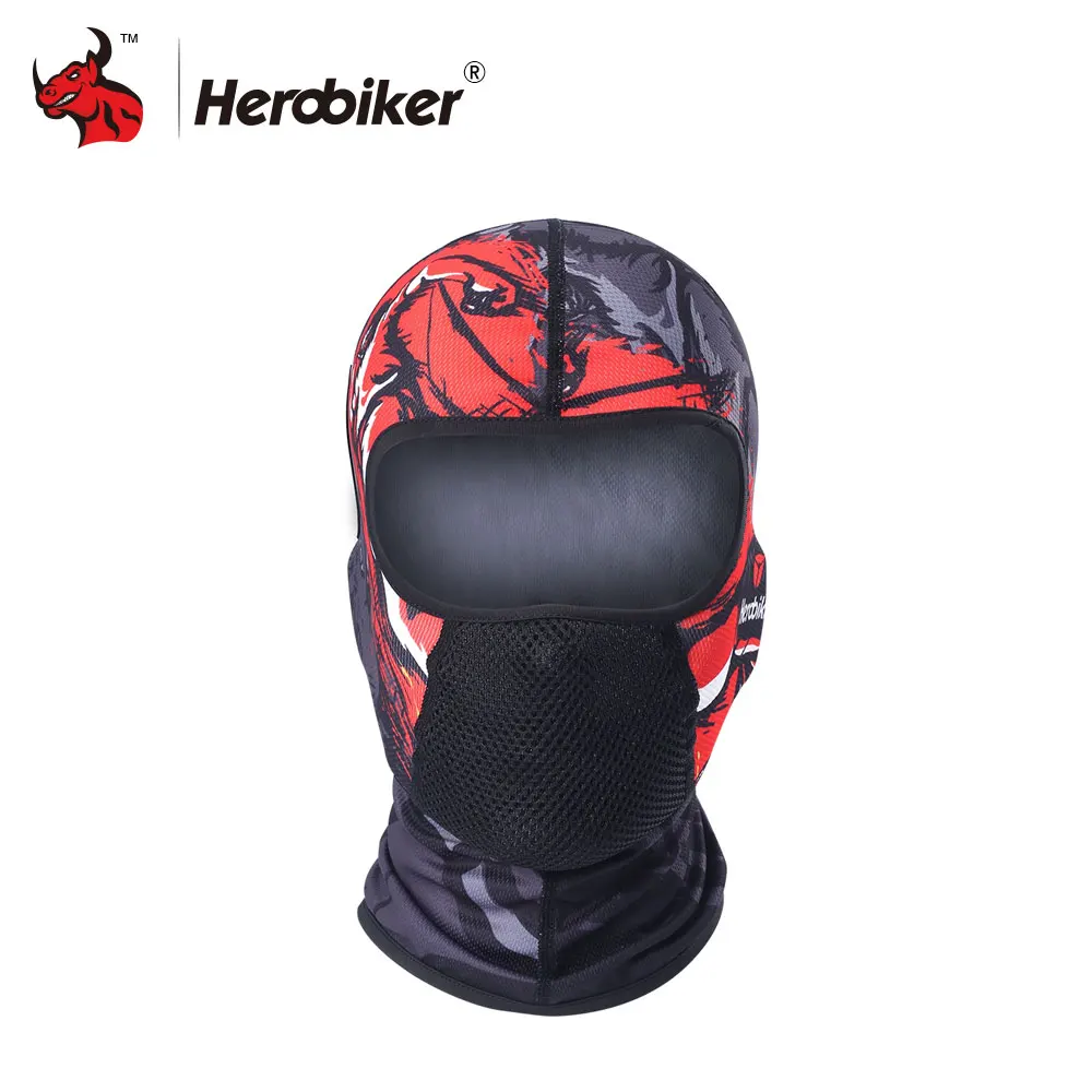 Мотоциклетная Балаклава HEROBIKER летняя маска для мотоциклистов защита лица от